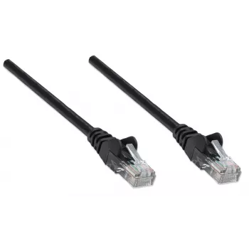 Intellinet võrguparanduskaabel, Cat6A, 0,25 m, must, vask, S/FTP, LSOH / LSZH, PVC, RJ45, kullatud kontaktid, haardevaba, kaitsva kummiga, eluaegne garantii