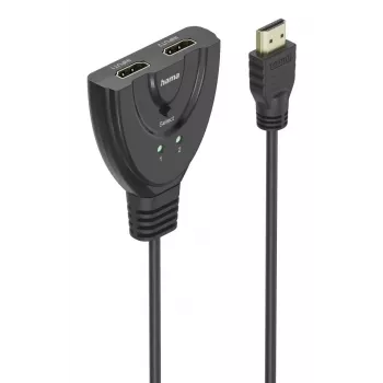 Hama 4K HDMI 2x1 ümberlüliti, 2x HDMI pistikupesa - 1x HDMI pistik