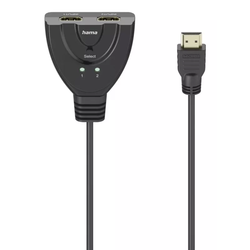 Hama 4K HDMI 2x1 ümberlüliti, 2x HDMI pistikupesa - 1x HDMI pistik