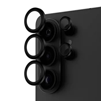 Camera Lens Protector PanzerGlass Hoops Samsung Galaxy S26 Ultra jaoks — karastatud klaas, silikoon, must
