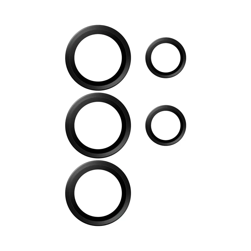 Camera Lens Protector PanzerGlass Hoops Samsung Galaxy S26 Ultra jaoks — karastatud klaas, silikoon, must
