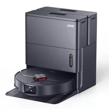 Robot vacuum APC Jonr X1 MAX — round, dust-bag, 5200 mAh aku, 30 min runtime, base station with charging and purification