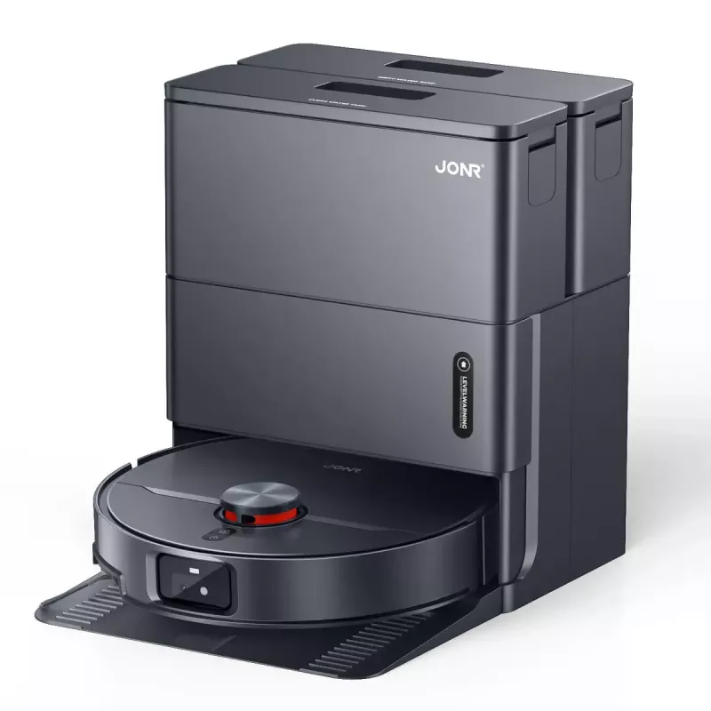 Robot vacuum APC Jonr X1 MAX — round, dust-bag, 5200 mAh aku, 30 min runtime, base station with charging and purification