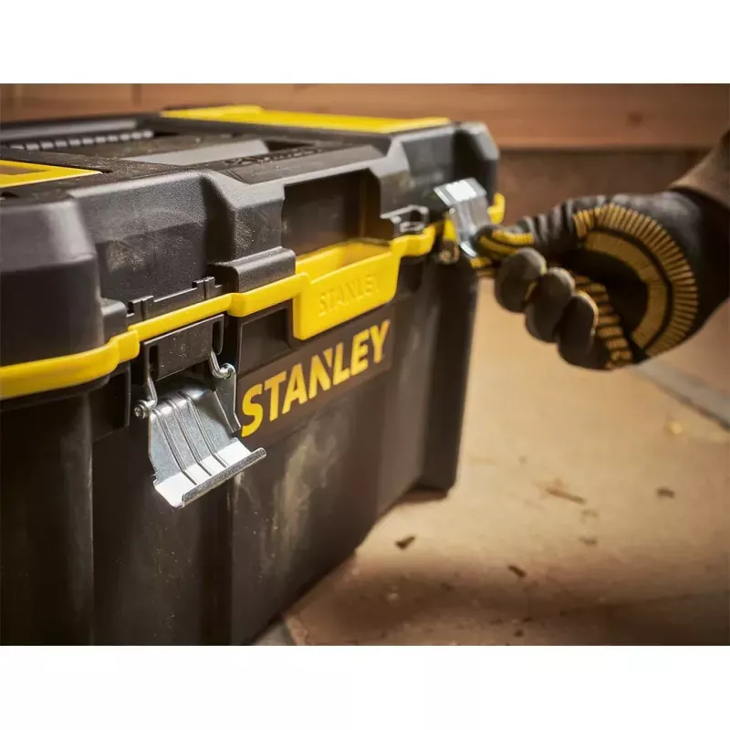 Kõvakohvriga ümbris Stanley STST83397-1 Plastist 22 kg Must Kollane