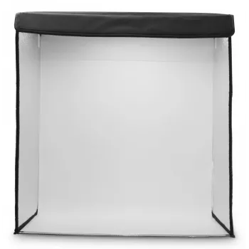 Mini fotostuudio HAMA kokkupandav kast LED-rõngavalgustiga 50×50 cm, mudel 00004664