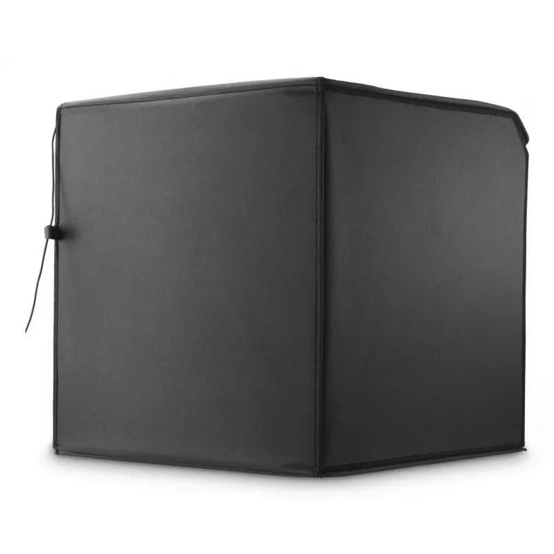 Mini fotostuudio HAMA kokkupandav kast LED-rõngavalgustiga 50×50 cm, mudel 00004664