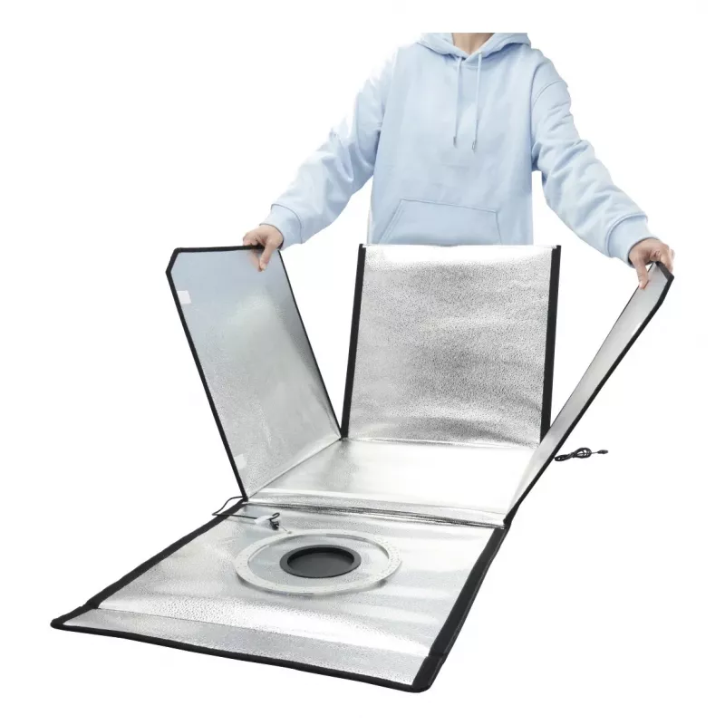 Mini fotostuudio HAMA kokkupandav kast LED-rõngavalgustiga 50×50 cm, mudel 00004664
