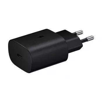 Seinalaadija Samsung EP-TA800XBEGEU 25W USB-C kiirlaadimine, kompaktne vahelduvvooluadapter
