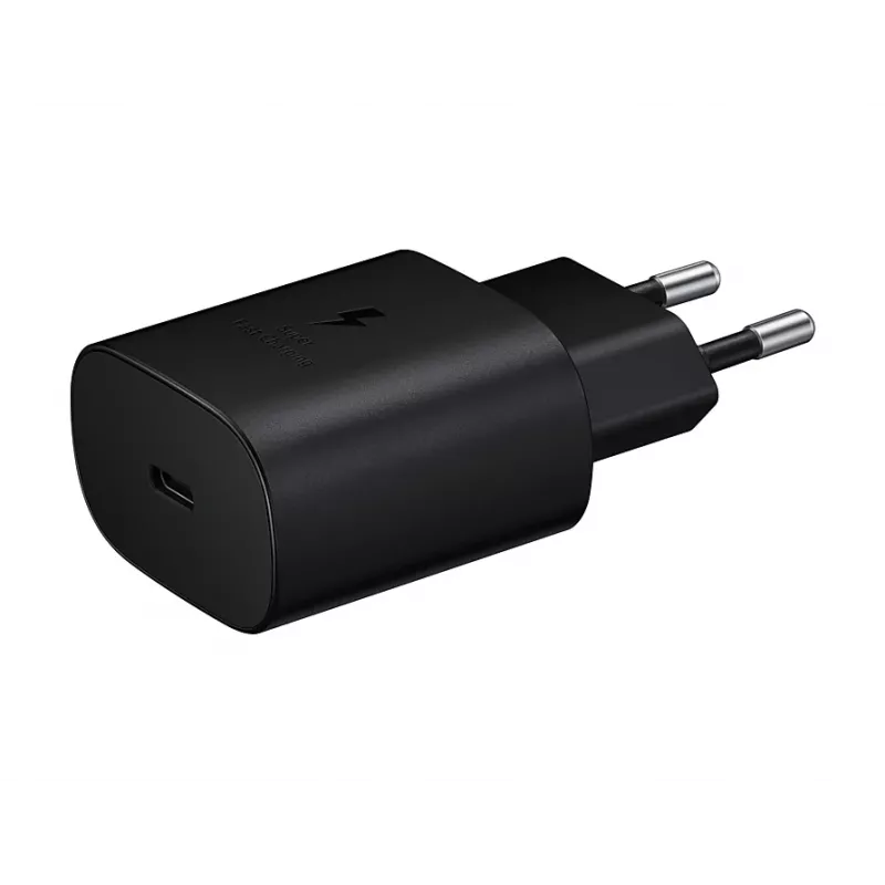 Seinalaadija Samsung EP-TA800XBEGEU 25W USB-C kiirlaadimine, kompaktne vahelduvvooluadapter