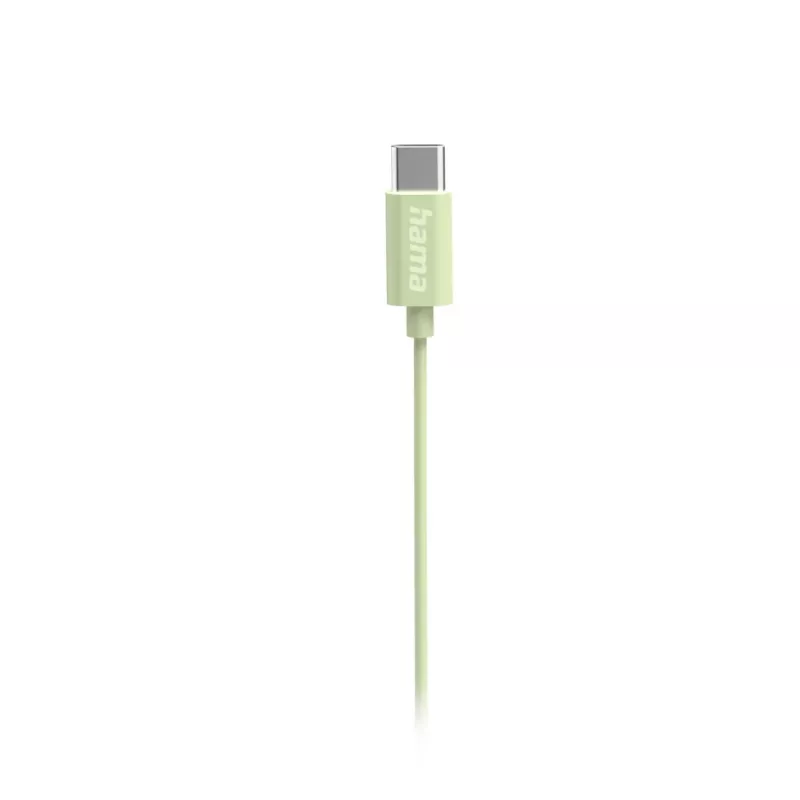 Hama Curly Peakomplekt Juhtmega Kõrvasisene Kõned/Muusika USB USB-C Heleroheline