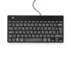 R-Go Tools ergonoomiline klaviatuur R-Go Compact Break, kompaktne klaviatuur pausitarkvaraga, AZERTY (BE), juhtmega, must