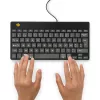 R-Go Tools ergonoomiline klaviatuur R-Go Compact Break, kompaktne klaviatuur pausitarkvaraga, AZERTY (BE), juhtmega, must