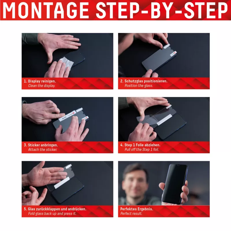 Displex ekraanikaitse (10H) + ümbris Apple iPhone 13 Pro jaoks, paigalduskleebis, + ümbris, karastatud klaas, kriimustuskindel kaitsekile