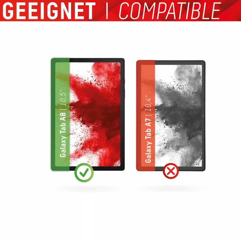 Displex Tablet Glass (9H) Samsung Galaxy Tab A8 jaoks, Eco kinnitusraam, purunematu, üliõhuke, nähtamatu