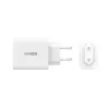 j5create JUP3365E-EN 65W GaN USB-C® 3-pordiline laadija, sisetingimustesse, vahelduvvool, valge
