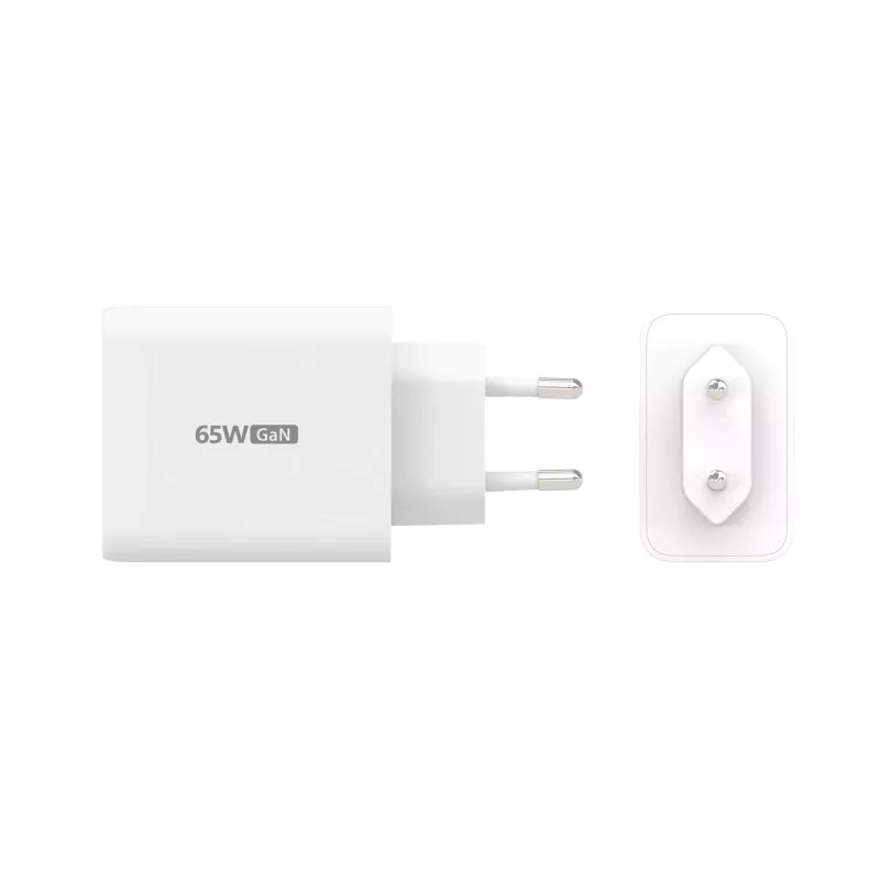 j5create JUP3365E-EN 65W GaN USB-C® 3-pordiline laadija, sisetingimustesse, vahelduvvool, valge