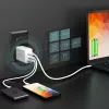 j5create JUP3365E-EN 65W GaN USB-C® 3-pordiline laadija, sisetingimustesse, vahelduvvool, valge