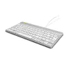 R-Go Tools ergonoomiline klaviatuur R-Go Compact Break, kompaktne klaviatuur pausitarkvaraga, AZERTY (FR), juhtmega, valge