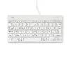 R-Go Tools ergonoomiline klaviatuur R-Go Compact Break, kompaktne klaviatuur pausitarkvaraga, AZERTY (FR), juhtmega, valge