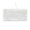 R-Go Tools ergonoomiline klaviatuur R-Go Compact Break, kompaktne klaviatuur pausitarkvaraga, AZERTY (FR), juhtmega, valge