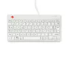 R-Go Tools ergonoomiline klaviatuur R-Go Compact Break, kompaktne klaviatuur pausitarkvaraga, AZERTY (FR), juhtmega, valge