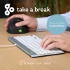 R-Go Tools ergonoomiline klaviatuur R-Go Compact Break, kompaktne klaviatuur pausitarkvaraga, AZERTY (FR), juhtmega, valge