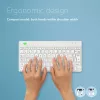 R-Go Tools Ergonoomiline klaviatuur R-Go Compact Break, kompaktne klaviatuur pausitarkvaraga, AZERTY (FR), Bluetooth, valge