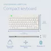 R-Go Tools Ergonoomiline klaviatuur R-Go Compact Break, kompaktne klaviatuur pausitarkvaraga, AZERTY (FR), Bluetooth, valge