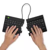 R-Go Tools Ergonoomiline klaviatuur R-Go Split Break koos pausitarkvaraga, ergonoomiline poolitatud klaviatuur, AZERTY (FR), Bluetooth, must