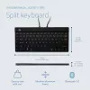 R-Go Tools Ergonoomiline klaviatuur R-Go Split Break koos pausitarkvaraga, ergonoomiline poolitatud klaviatuur, AZERTY (FR), Bluetooth, must