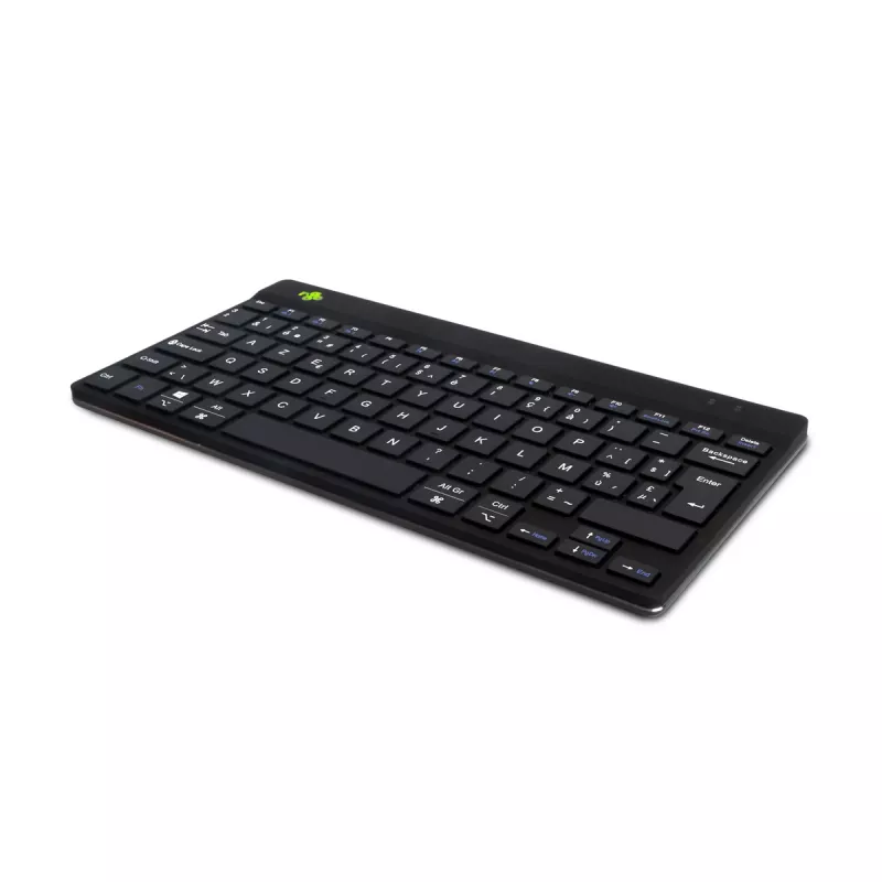R-Go Tools ergonoomiline klaviatuur R-Go Compact Break, kompaktne klaviatuur pausitarkvaraga, AZERTY (BE), Bluetooth, must