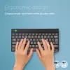 R-Go Tools ergonoomiline klaviatuur R-Go Compact Break, kompaktne klaviatuur pausitarkvaraga, AZERTY (BE), Bluetooth, must