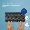 R-Go Tools ergonoomiline klaviatuur R-Go Compact Break, kompaktne klaviatuur pausitarkvaraga, AZERTY (BE), Bluetooth, must
