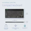R-Go Tools ergonoomiline klaviatuur R-Go Compact Break, kompaktne klaviatuur pausitarkvaraga, AZERTY (BE), Bluetooth, must
