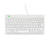 R-Go Tools Ergonoomiline klaviatuur R-Go Compact Break, kompaktne klaviatuur koos pausitarkvaraga, AZERTY (BE), juhtmega, valge