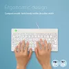 R-Go Tools Ergonoomiline klaviatuur R-Go Compact Break, kompaktne klaviatuur koos pausitarkvaraga, AZERTY (BE), juhtmega, valge