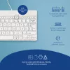 R-Go Tools Ergonoomiline klaviatuur R-Go Compact Break, kompaktne klaviatuur koos pausitarkvaraga, AZERTY (BE), juhtmega, valge