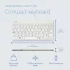 R-Go Tools Ergonoomiline klaviatuur R-Go Compact Break, kompaktne klaviatuur koos pausitarkvaraga, AZERTY (BE), juhtmega, valge