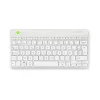 R-Go Tools Ergonoomiline klaviatuur R-Go Compact Break, kompaktne klaviatuur pausitarkvaraga, AZERTY (BE), Bluetooth, valge
