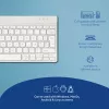 R-Go Tools Ergonoomiline klaviatuur R-Go Compact Break, kompaktne klaviatuur pausitarkvaraga, AZERTY (BE), Bluetooth, valge