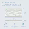 R-Go Tools Ergonoomiline klaviatuur R-Go Compact Break, kompaktne klaviatuur pausitarkvaraga, AZERTY (BE), Bluetooth, valge