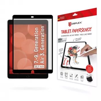 Paberilaadne ekraanikaitse Displex TABLET PAPERSENSE iPad 7/8/9 põlvk. ja iPad Air 3 jaoks, matt 10,5 tolli (26,7 cm), 3H, eemaldatav