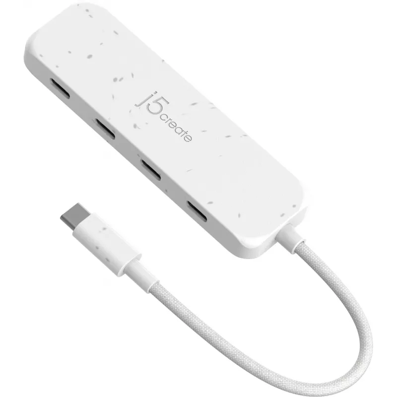 j5create keskkonnasõbralik USB-C 4-pordilise USB-C Gen 2 jaotur