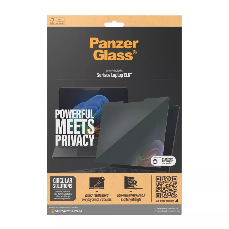 PanzerGlass ® privaatsusekraanikaitse Microsoft Surface Laptop 7. väljaanne 13.8'' | ülilai