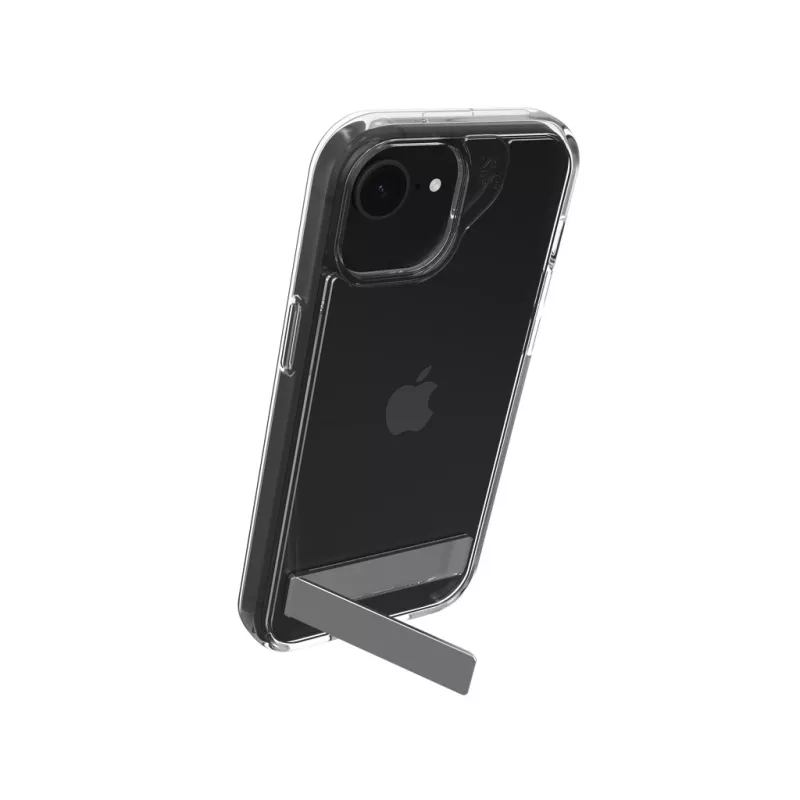 ZAGG Crystal Palace Kickstand ümbris iPhone 16/15/14/13 Clear, Cover, Apple, iPhone 17e/16e/15/14/13, 15.5 cm (6.1 inch), Transparent