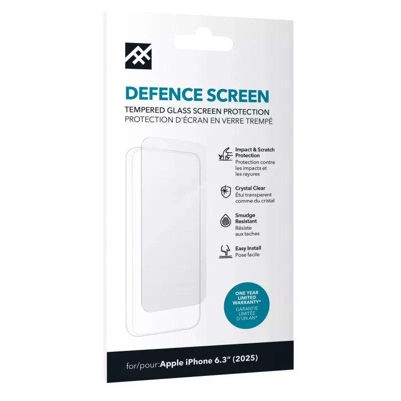 ZAGG Defence Glass iPhone 17 jaoks, Apple, iPhone 17, Löögikindel, Kriimustuskindel, 1 tk