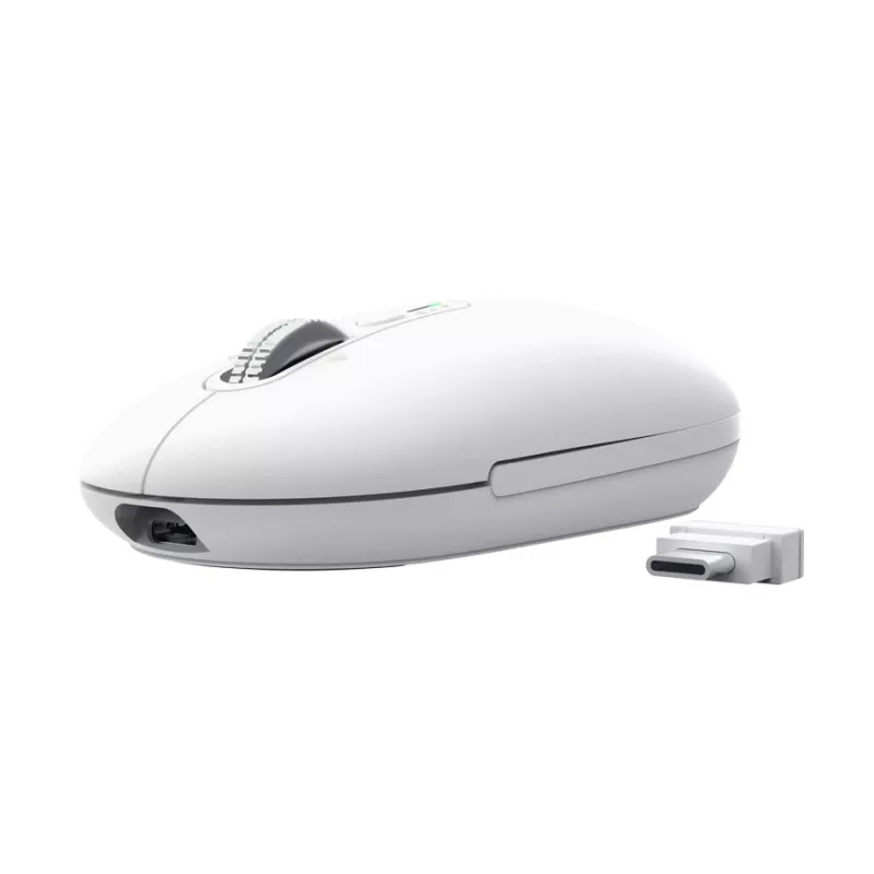 Juhtmeta kontorihiir TRUST Seron õhuke Multi – mõlemakäeline, RF + Bluetooth, optiline 3200 DPI, 7 nuppu, valge