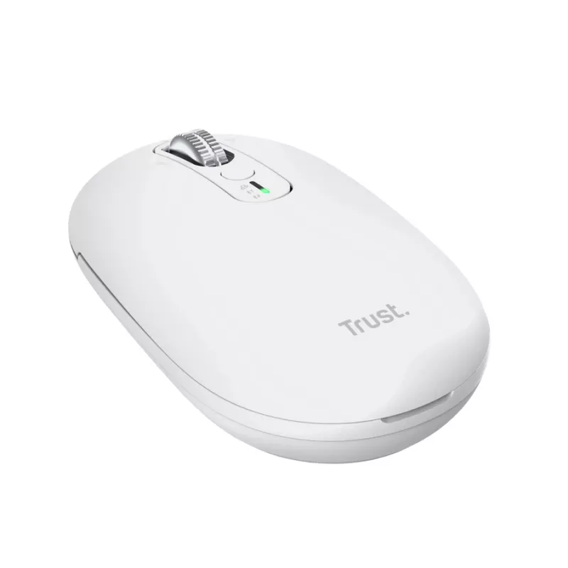 Juhtmeta kontorihiir TRUST Seron õhuke Multi – mõlemakäeline, RF + Bluetooth, optiline 3200 DPI, 7 nuppu, valge
