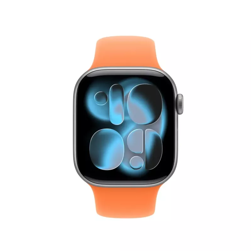 Rihm Apple'i nutikellale 42 mm — Clementine spordirihm (M/L), oranž, randmele 150–200 mm