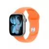 Rihm Apple'i nutikellale 42 mm — Clementine spordirihm (M/L), oranž, randmele 150–200 mm
